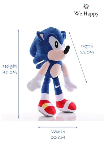 Sonic Plush Toy Kids Gift the Hedgehog 40 CM | Perfect Gift Idea For Kids