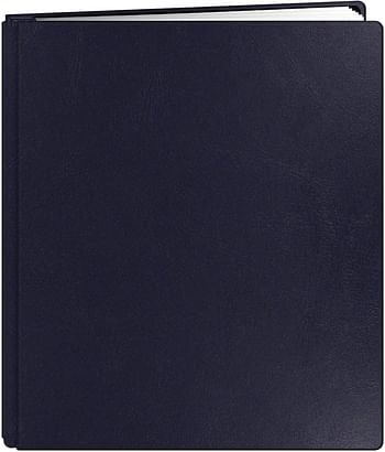 Pioneer FTM-811L/NB Photo Albums 20-Page Family Treasures Deluxe Navy Blue Bonded Leather Cover Scrapbook for 8.5 x 11-Inch Pages