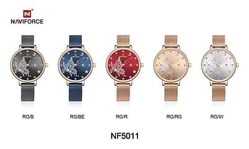 NaviForce NF5011 Noble Series Elegant Ladies Watch for Women – Silver