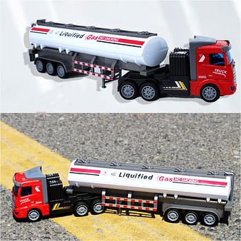 RC Liquified Gas Transport Truck Toy For Vehicle Lovers | Rechargeable & Perfect Gift – Large Size