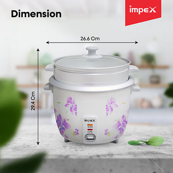 Impex RC 2802 1.5 Litre 500 W Electric Rice Cooker with Automatic Cooking