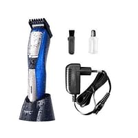 HTC AT-029 HTC fully washable rechargeable electric beard and hair cutting trimmer clipper