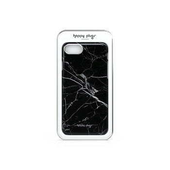 Happy Plugs - Slim Case Deluxe for iPhone 8/7 Black Marble