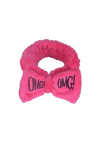 Double Dare OMG! Hair Band Accessories – Perfect for Facial Cleansing, Relaxing bath, Applying makeup & Spa | Rose Pink