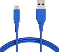 Lightning to USB A Cable - Apple MFi Certified iPhone Charger 6-Foot -  Blue