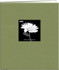 Pioneer Fabric Frame Post Bound Scrapbook 8.5"X11"-Sage Green