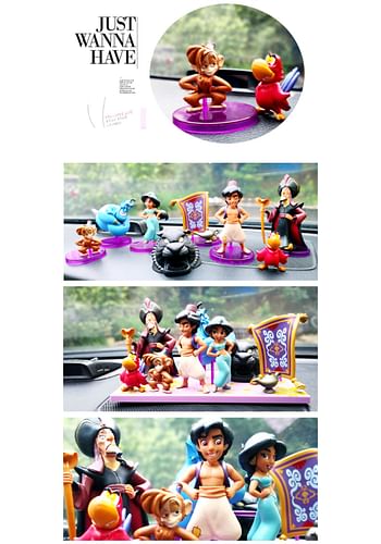 Prince and Princess 8 Pcs Inspired Action Figure Toy for Cartoon Lovers | Model Mini Toy | Cake Topper & Home Décor | A Perfect Gift
