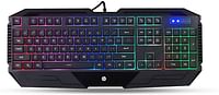 HP K110 USB Gaming Keyboard RGB Multimedia Light Black