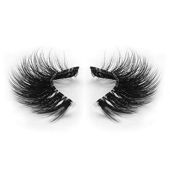 BEPHOLAN 3 Pairs Multi-layered Faux Mink Lashes| Fluffy Volume Lashes| Dramatic Look| 3D Layered Effect| Reusable| 100% Handmade Cruelty-Free| Easy to Apply| FV11