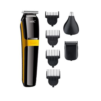 HTC AT-1322 3 in 1 Mens Grooming Kit Black and Yellow