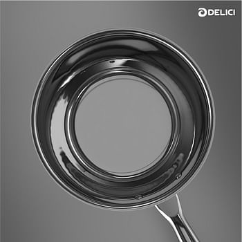 DELICI DTMP 16 Tri-Ply Stainless Steel Milk Pan with Premium SS Handle