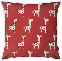 Mon Desire Decorative Throw Pillow Cover, Red/White, 44 x 44 cm, MDSYST2132