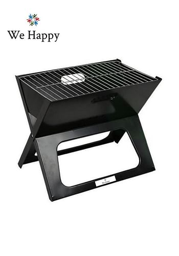 We Happy Portable Outdoor Barbecue X Type Charcoal Grill | Foldable & Easy to Use