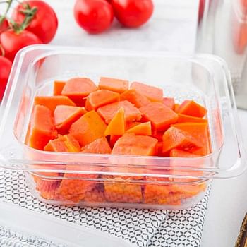 Cold Food Pan - Plastic Cold Food Storage Container - 1/6 Size - 2.5