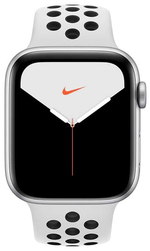 Apple Watch Nike Series 5 - GPS, 44mm Silver Aluminium Case with Pure Platinum/Black Nike Sport Band