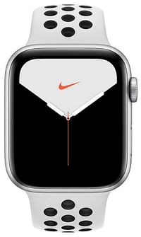 Apple Watch Nike Series 5 - GPS, 44mm Silver Aluminium Case with Pure Platinum/Black Nike Sport Band