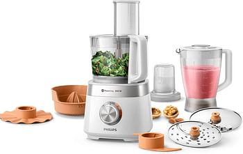 Philips Viva Collection Food Processor HR7530/01 White/Clear
