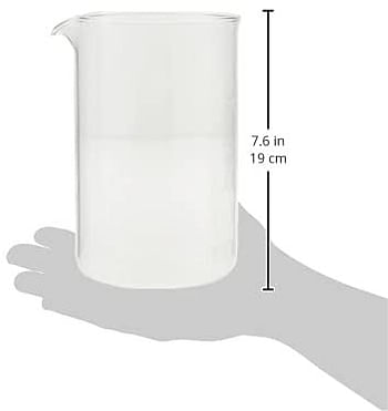 Bodum 1512-10 12 Cup Coffee Press Beaker, Glass - Transparent, 1.5L