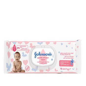 Johnsons Gentle All Over Wipes 56 wipes