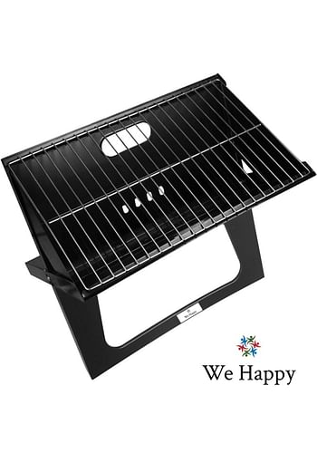 We Happy Portable Outdoor Barbecue X Type Charcoal Grill | Foldable & Easy to Use