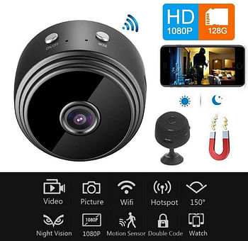 1080P Mini Camera Round WiFi Full HD Night View Video Recorder Wireless IP Remote Control Video Recorder Home Security IP Camera A9