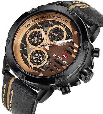 Naviforce Casual Watch For Men Analog Leather - NF9110