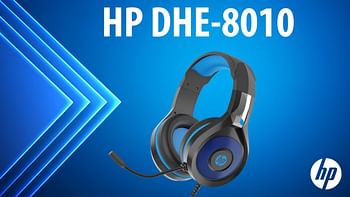 HP Stereo Headphone with LED DHE-8010 - Black