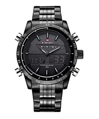 Naviforce NF9138S mens Watch, Analog and Stainless Steel - NF9024 -BBR