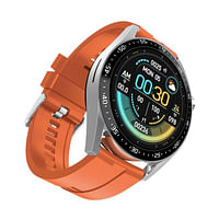 HW23 Pro Smart Watch Voice Assistant Blood Sugar Pressure Oxygen NFC IP67 Waterproof Bluetooth Call Wireless Charger for Android / IOS - Orange