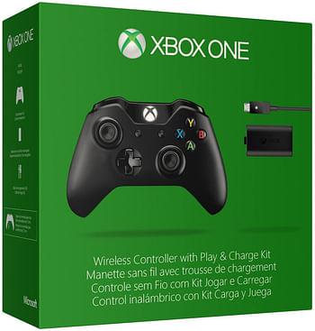 Microsoft Xbox One Wireless Controller And Play & Charge Kit Black