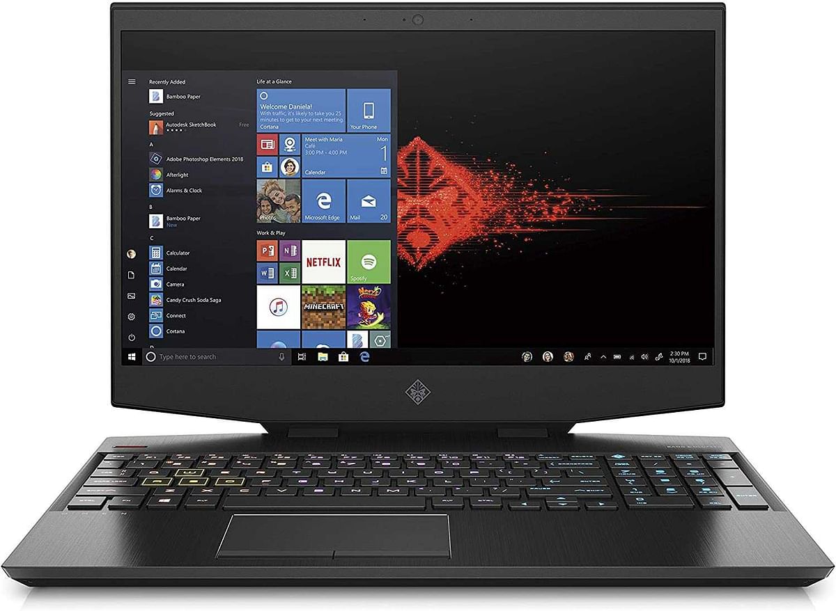 Omen 15-dh0023ne Gaming 15.6 inches ,Laptop - Intel core i7-9750H 2.16 GHz, 8 GB RAM, 1 TB HDD, NVIDIA GeForce GTX 1.5 GB Graphics, Windows 10,Black