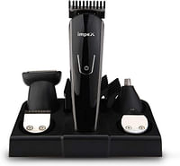 Impex  8-in-One Professional Multi Grooming Trimmer Kit Nose Trimmer with Fast Charging (Black)