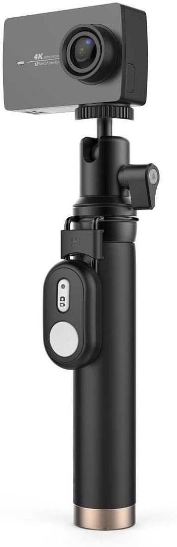 YI 4K Action Camera 12MP with Selfie Stick   Bluetooth Remote - Black International Version