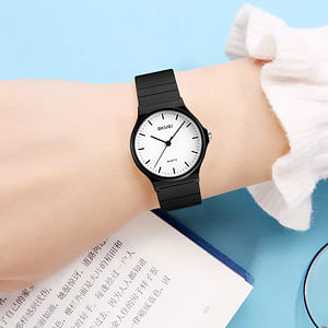 Skmei 1419 Fashion Simple Silcone Waterproof Wrist Watchomes For Girls Luxury Brand Quartz Watch Women - Black