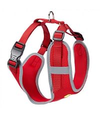 Ferplast Nikita PM Technical Harness In Breathable Nylon Medium (30-43 x 38-55cm x 15mm) - Red