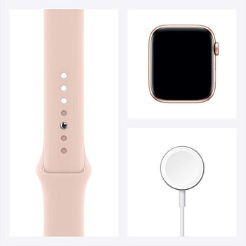 Apple Watch Series 6 (GPS, 44mm) - Gold Aluminium Case with Pink Sand Sport Band