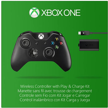 Microsoft Xbox One Wireless Controller And Play & Charge Kit Black