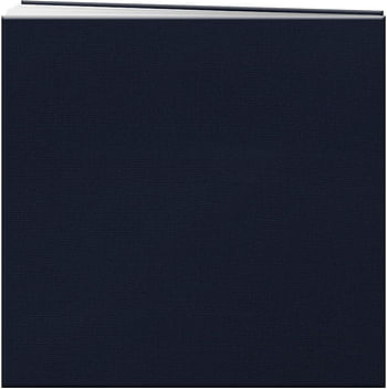 Pioneer MB10CB-FE/RN 12-Inch by 12-Inch Book Cloth Cover Postbound Album with Window, Regal Navy