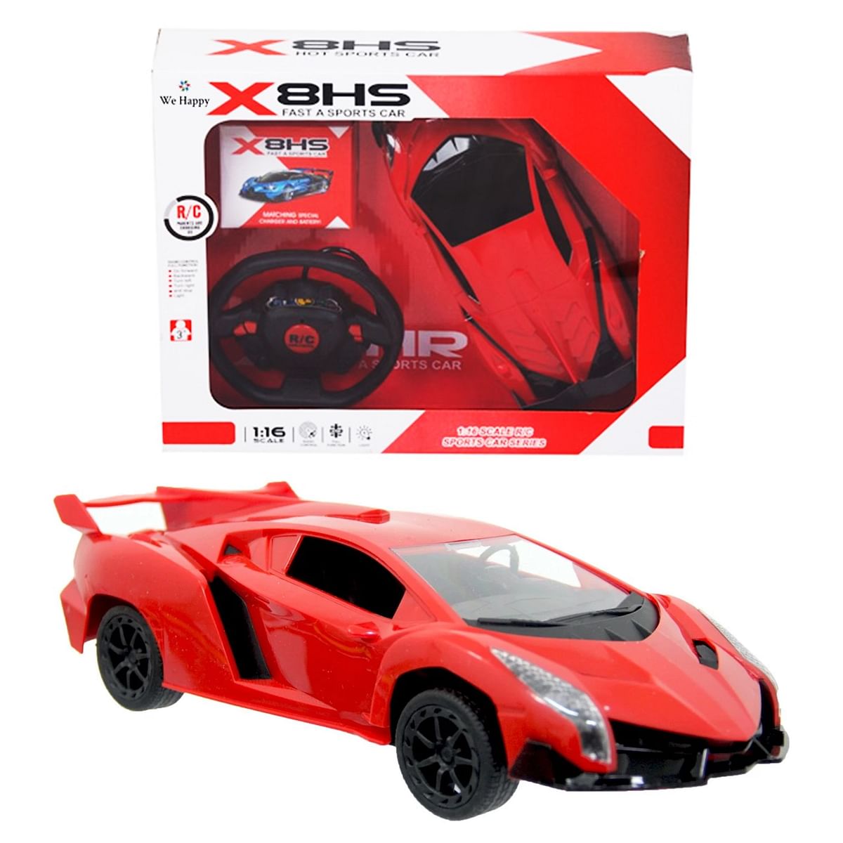 X8HS Fast Sports Remote Control Car 1:16 Scale - Assorted Colours