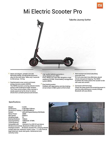 Xiaomi m365 pro Scooter - Upgraded Model - Black