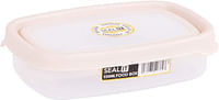 Wham Seal It Rectangular Food Box, Cream - 550 Ml - Clear/Cream
