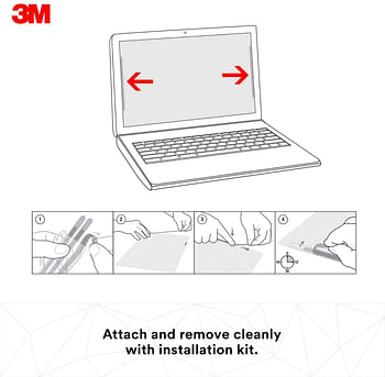 3M Filter for 12.5-Inch Touchscreen Laptop with Bezel-Less Edge to Edge Display - Black