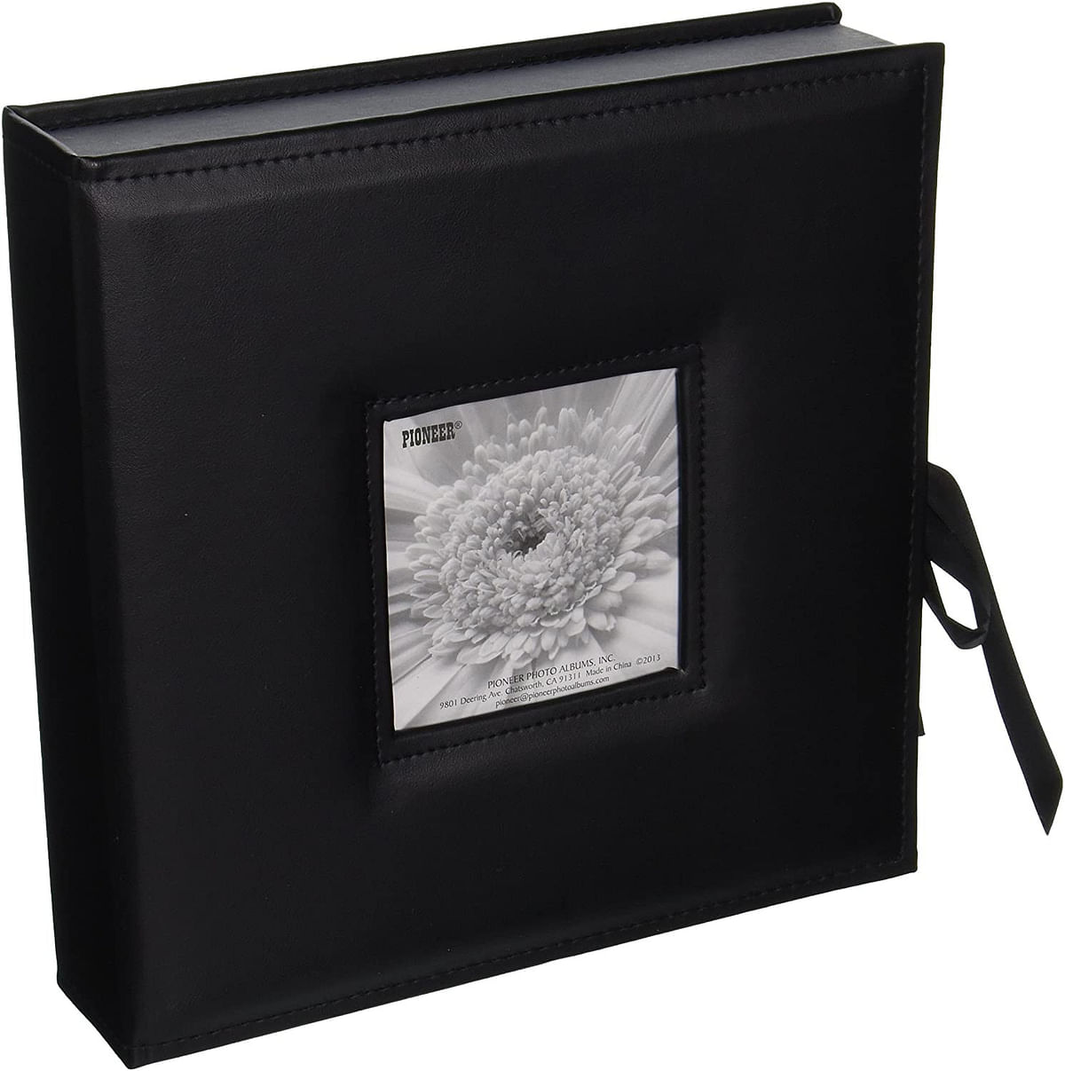 Pioneer PBX-120/BLK Photo Albums 120-Pocket 3-Ring Sewn Leatherette Frame Cover Photo Box for 4 by 6-Inch/5 by 7-Inch/6 by 8-Inch Prints, Black