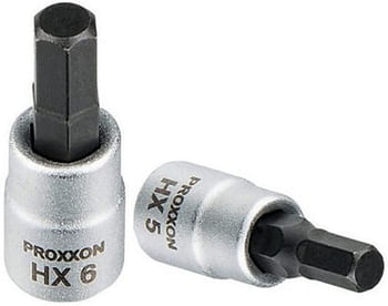 Proxxon 1/4'' Allen Screw Inserts 33mm HX 5mm