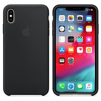 Apple Silicone Case Black For iPhone XS Max Black