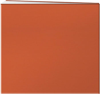 Pioneer MB88CB-FT/TO 8 Inch by 8 Inch Postbound Fabric Frame Cover Memory Book, Orange