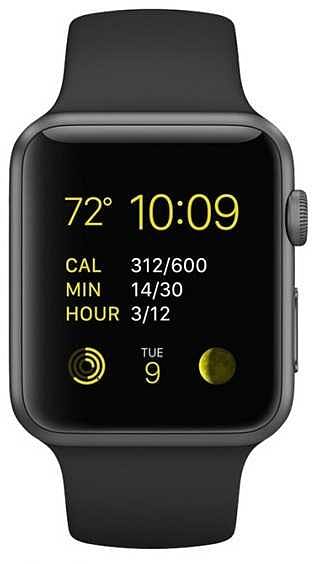 Apple Watch Series 2 38mm - Space Grey Aluminium Case with Black Sport Band