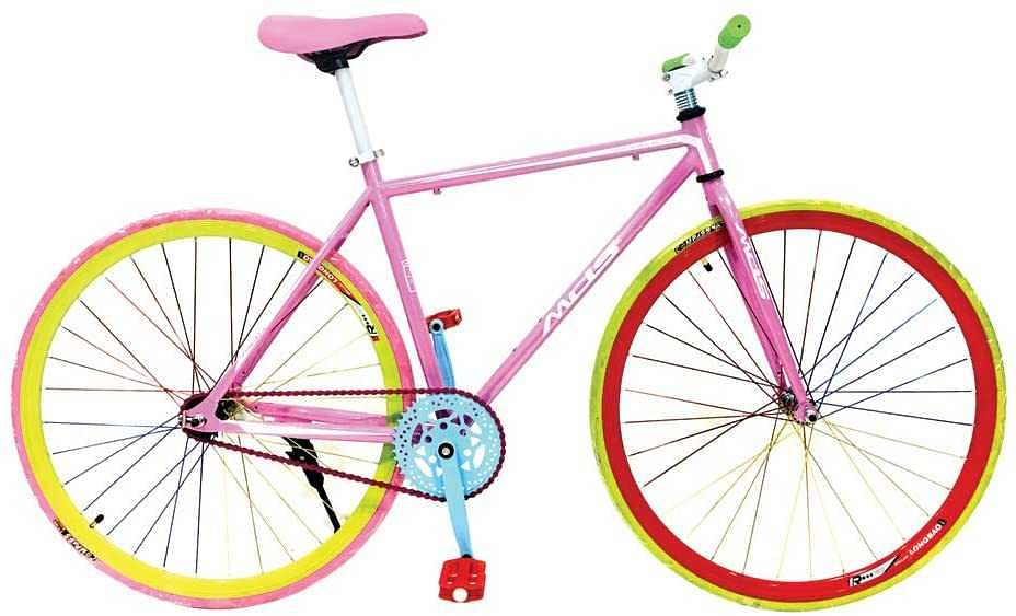 Pink adult bike sale