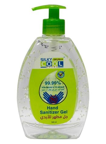 Silky Cool Hand Sanitizer Gel 500ml  Alcohol 70% v-v
