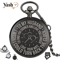 Yash Retro Style I Love You Quartz Pocket Watch For Husband - Signature Gift